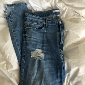Good American Good Legs high waisted ripped jeans
